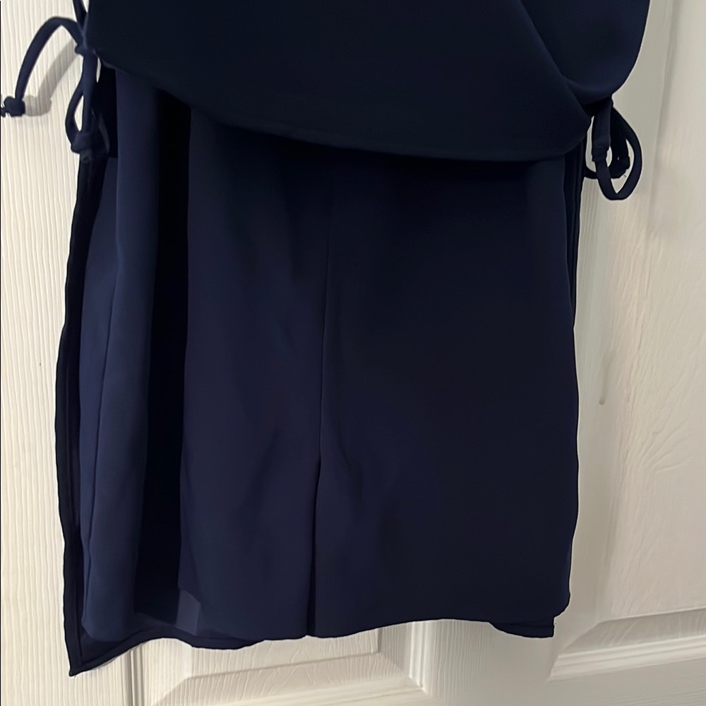 Lilly Pulitzer Navy Blue Romper with Gold Embroidery size 0 - Picture 5 of 7